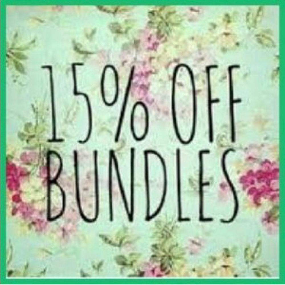 15% off bundles, 2 or more items!!